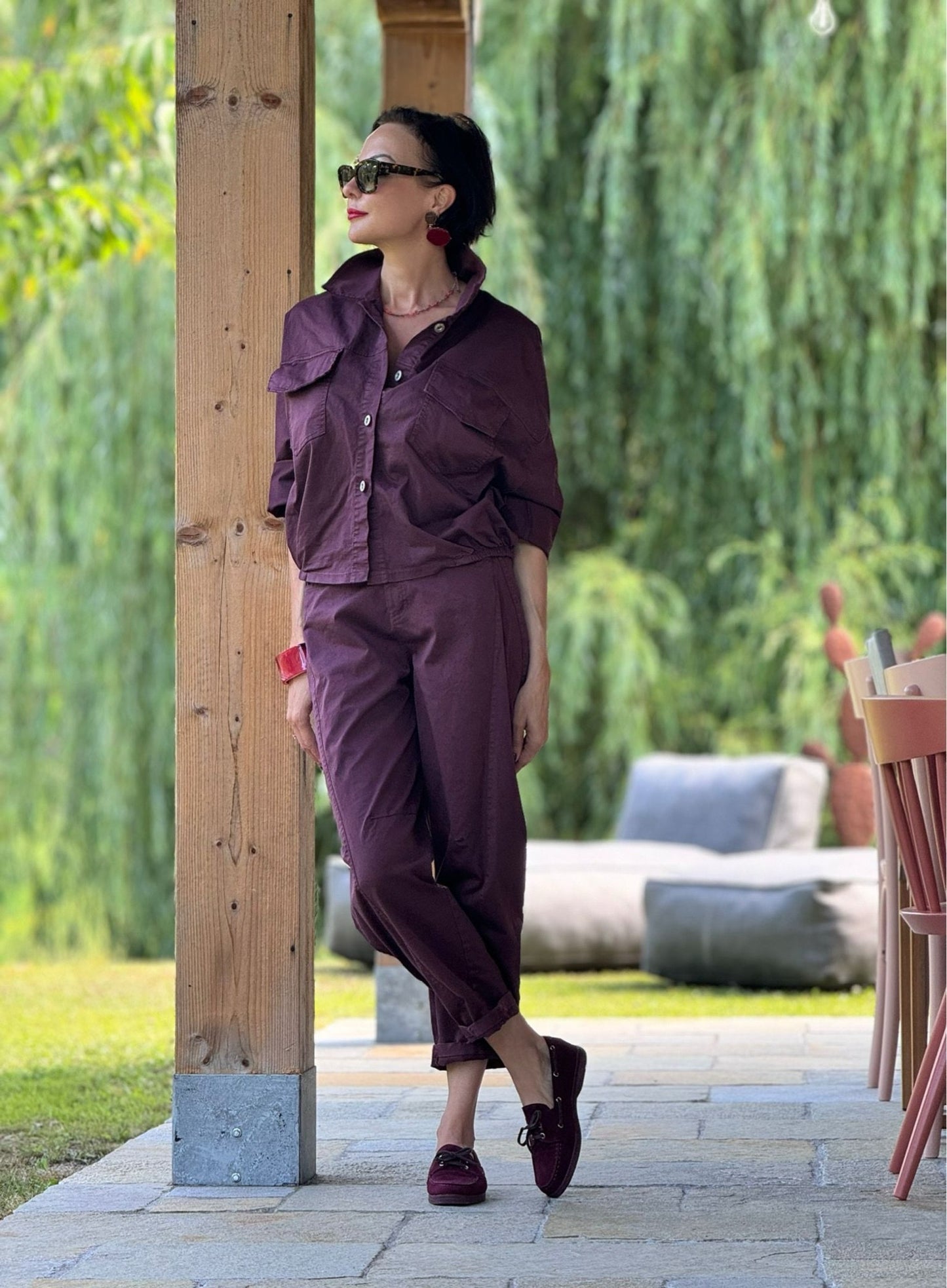 Pants Forest burgundy