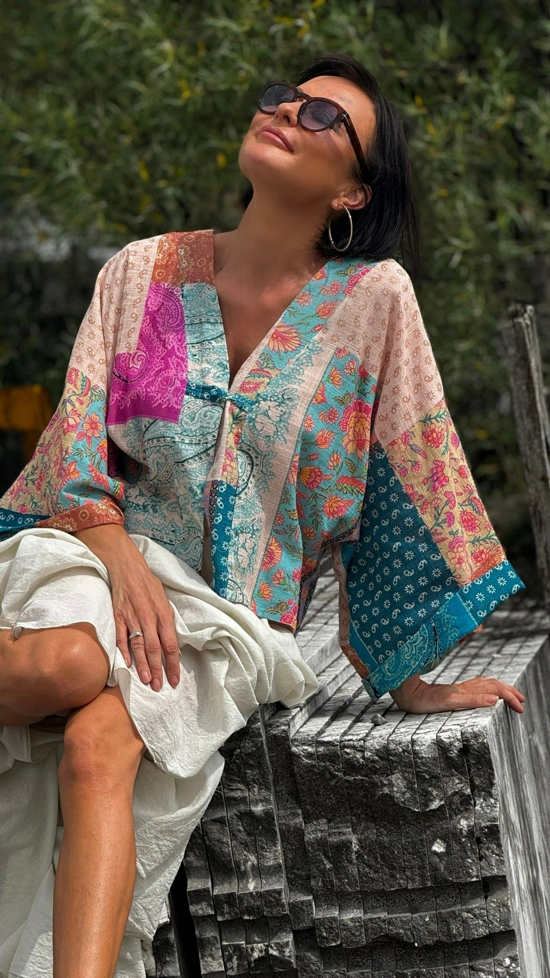 Kimono Amauri azur