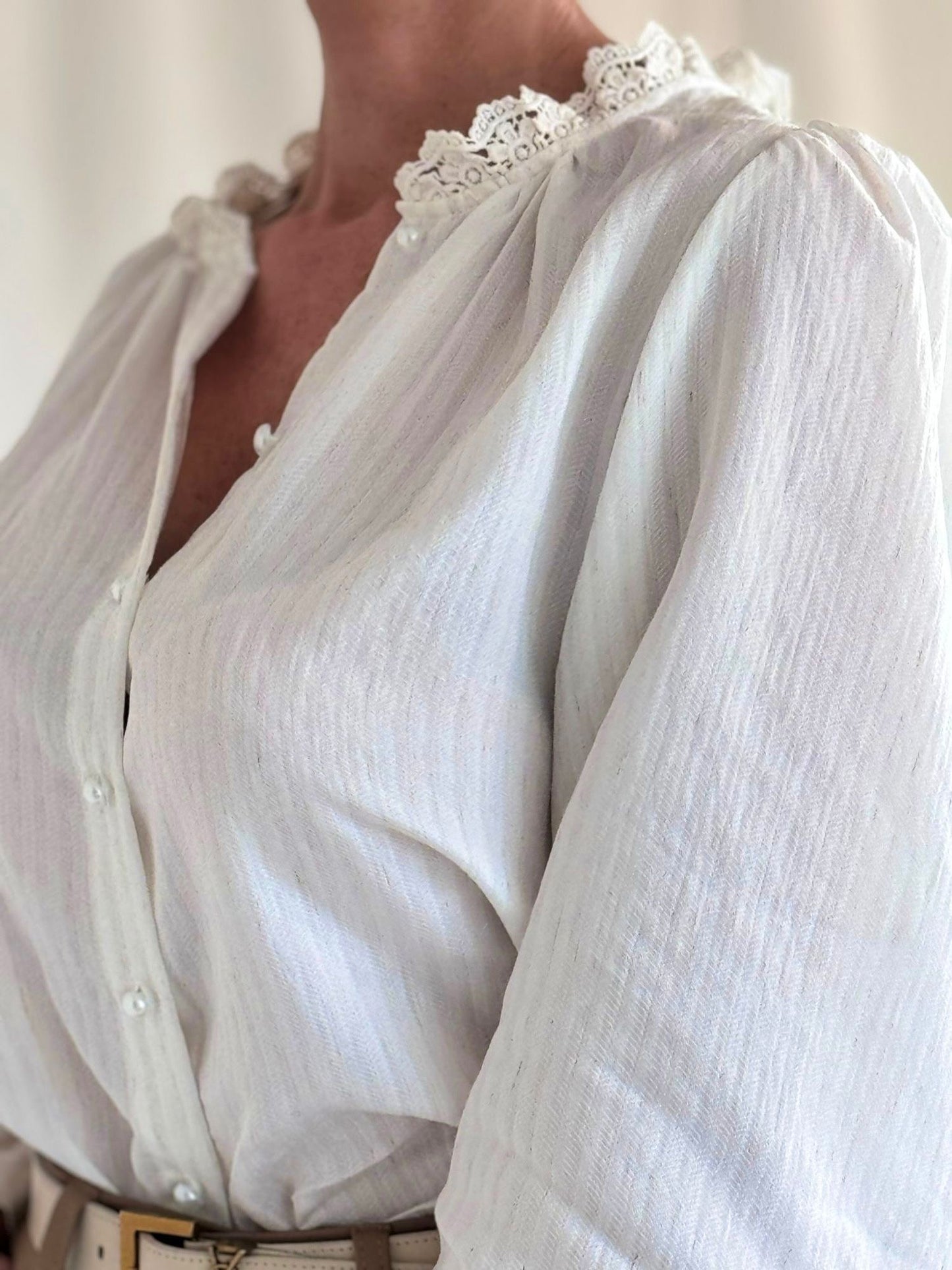 Blouse Estelle collar off white