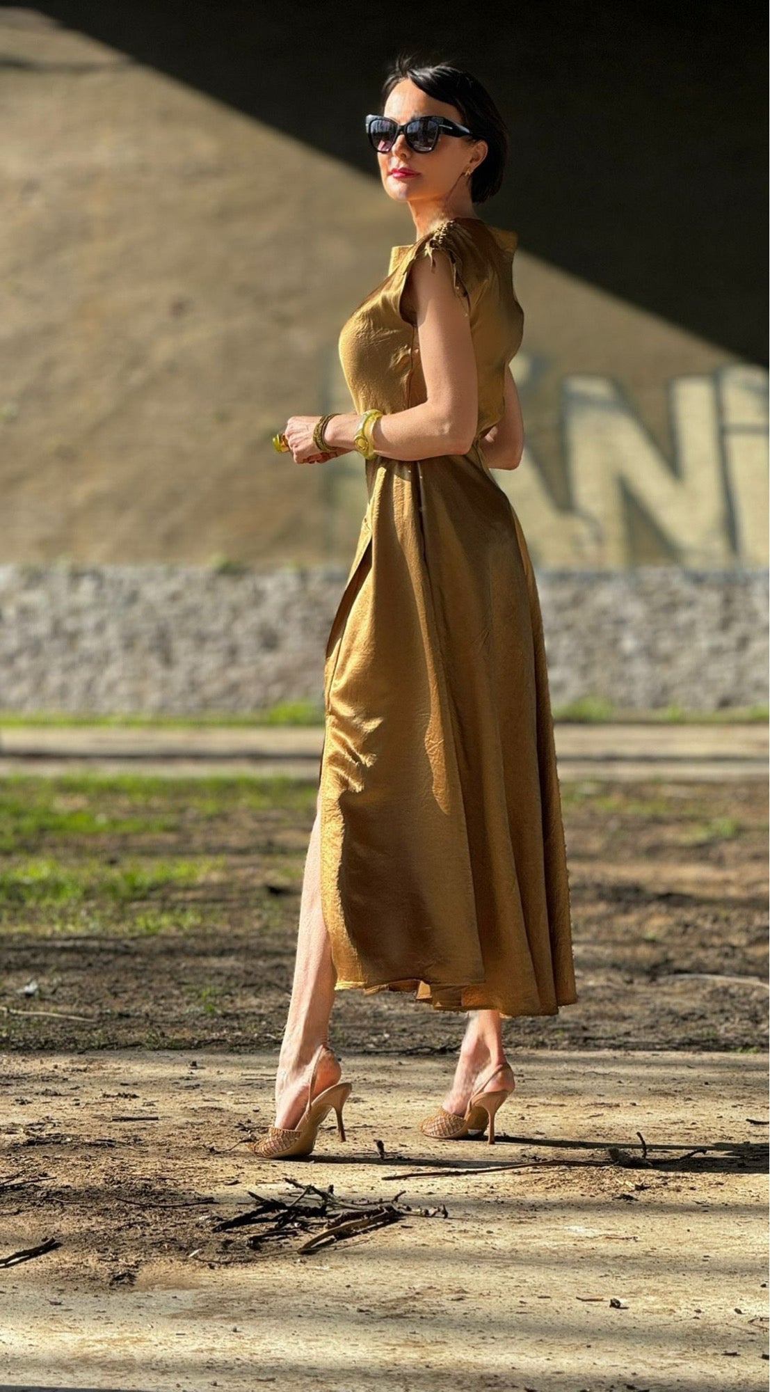 Dress Virginie gold