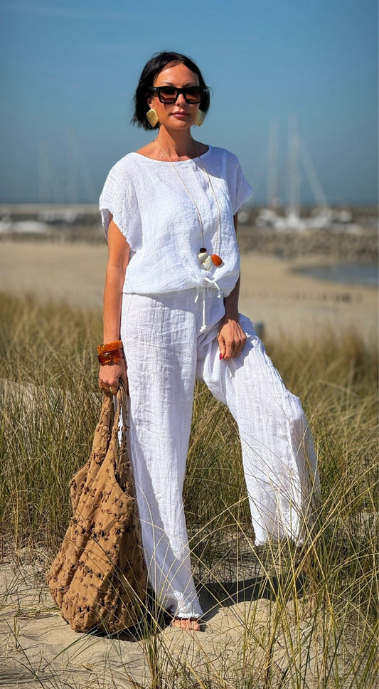 Blouse Ina corda white