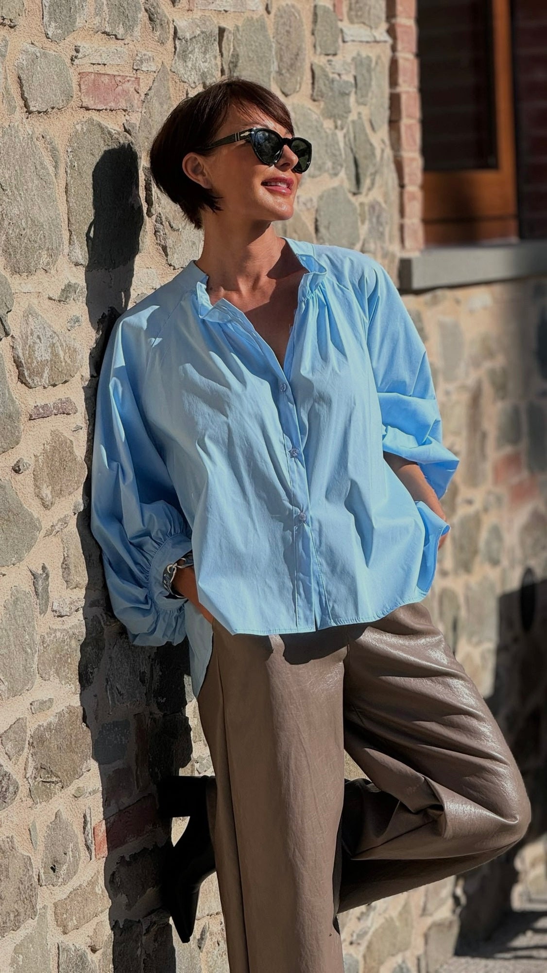 Blouse Vero wide blue