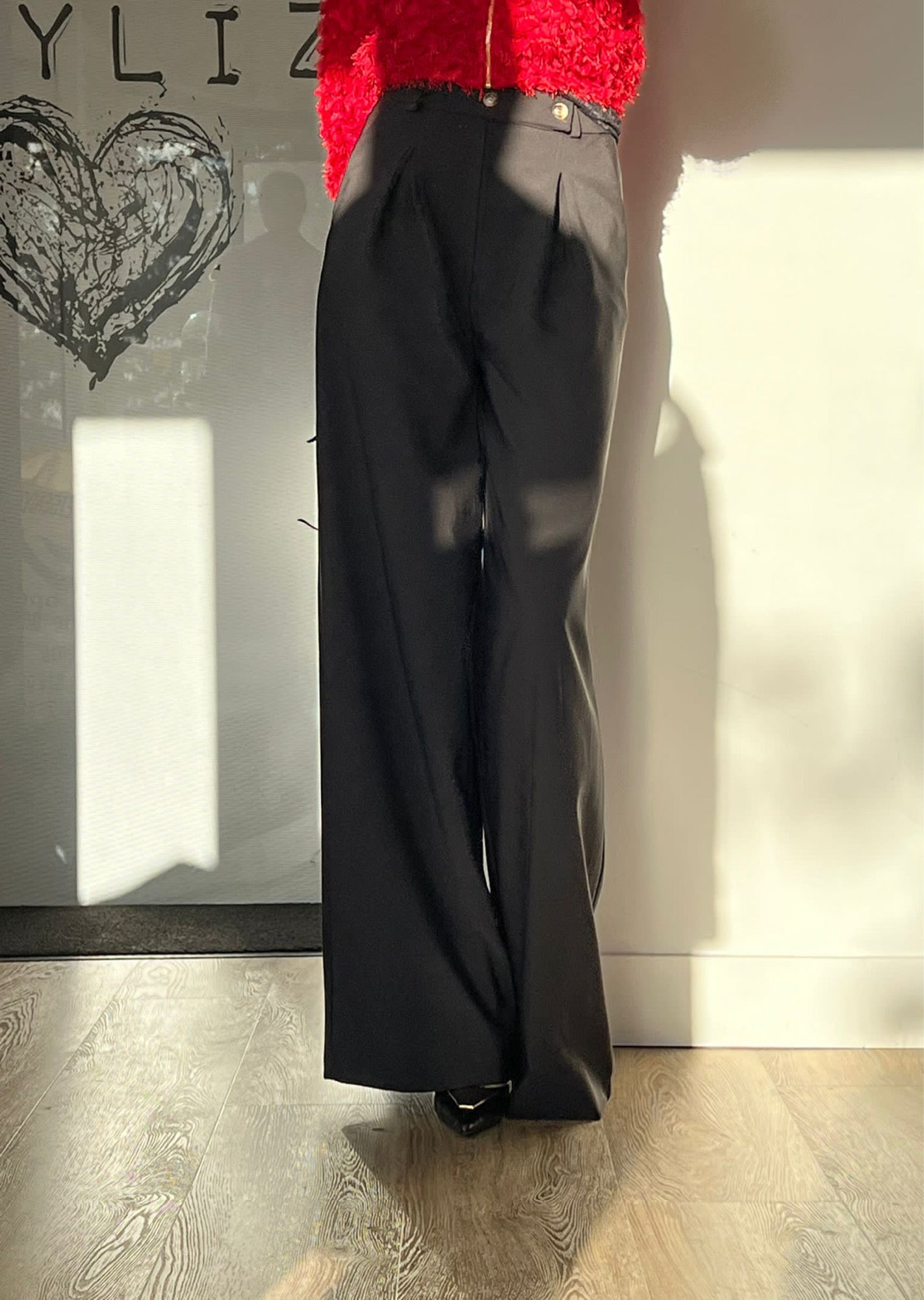 Pants plain SAIPH black