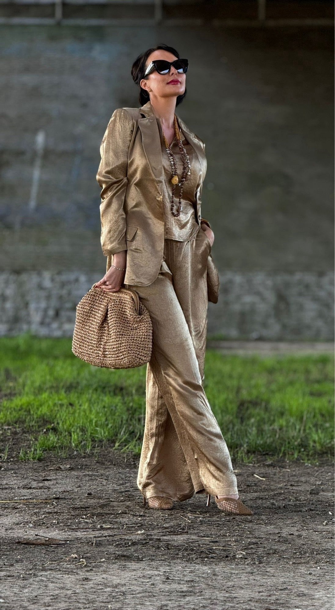 Pants Virginie gold