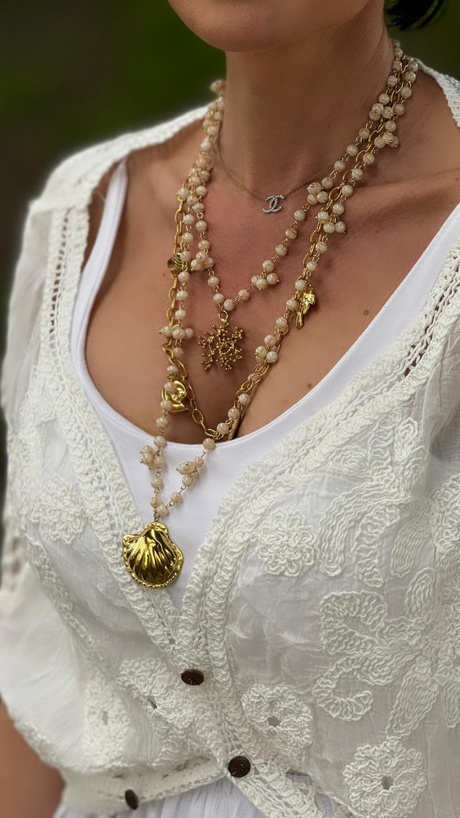 Jacket Scout crochet white