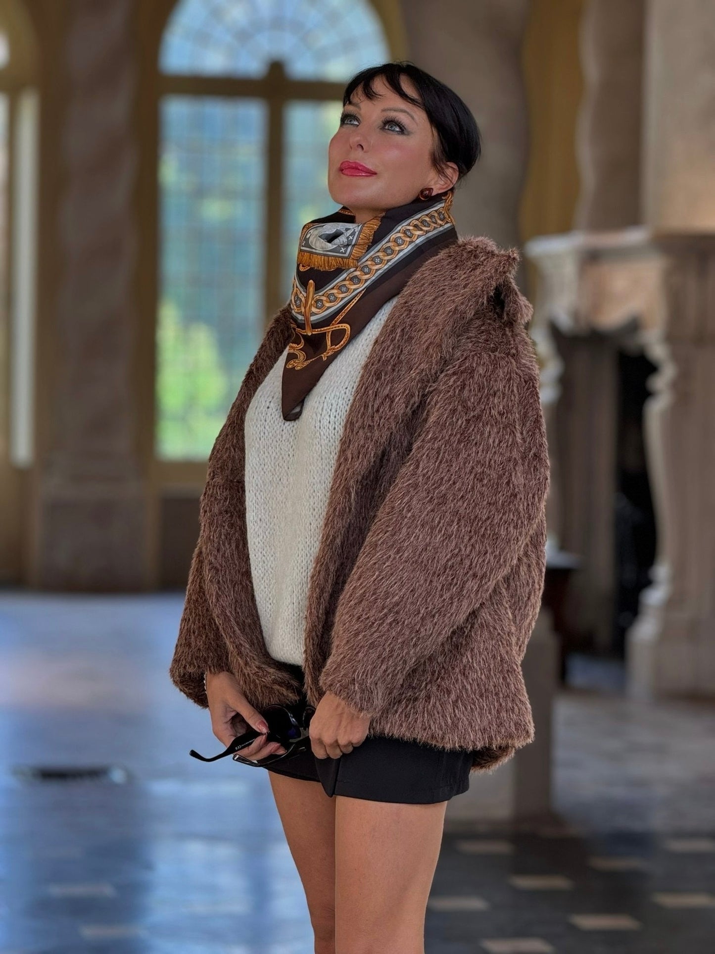 Scarf Her blue/brown/red