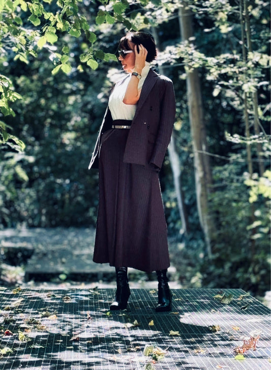 Skirt Liv striped black