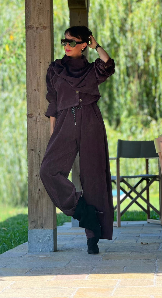 Pants style Esteban burgundy