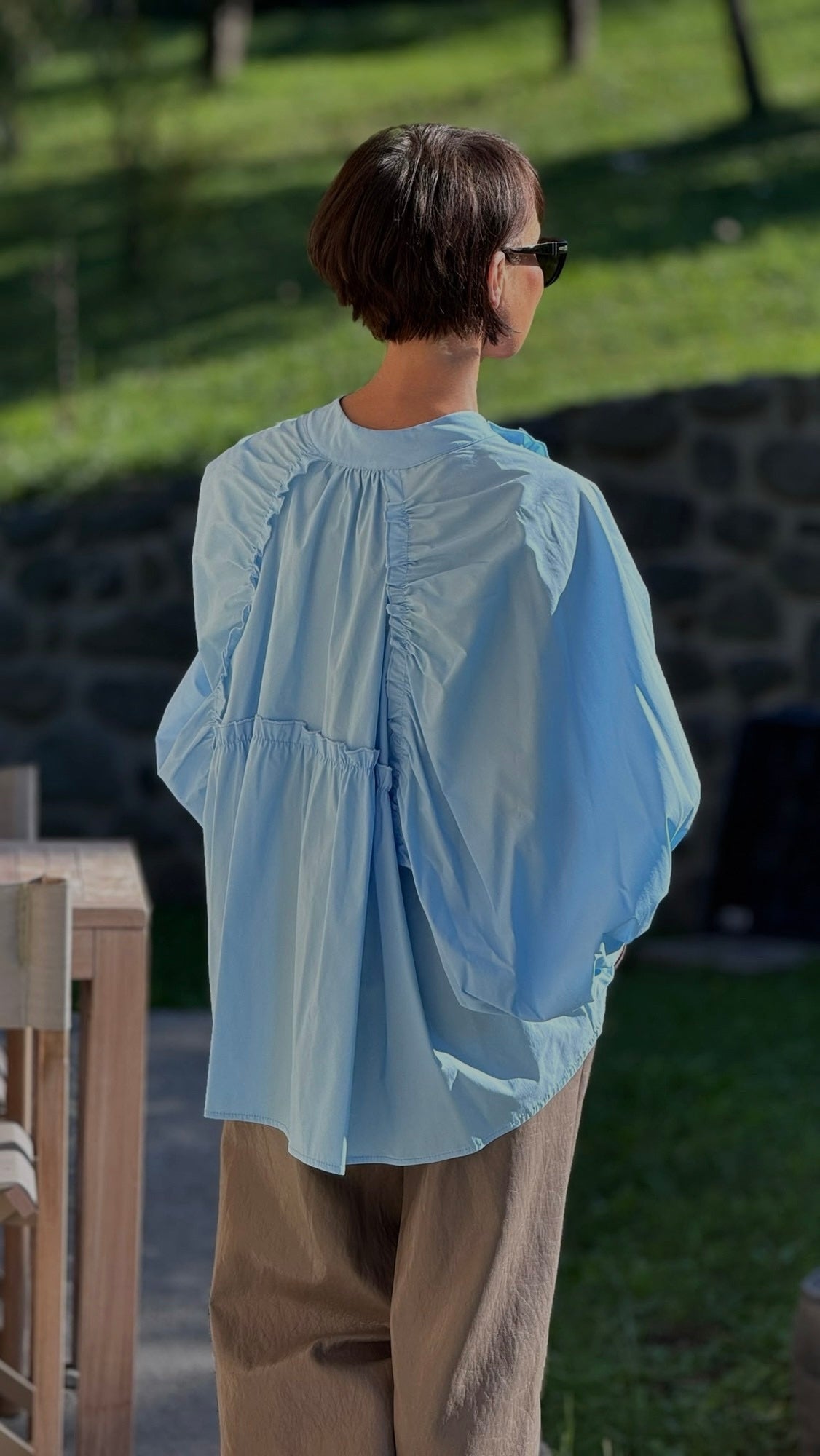 Blouse Vero wide blue