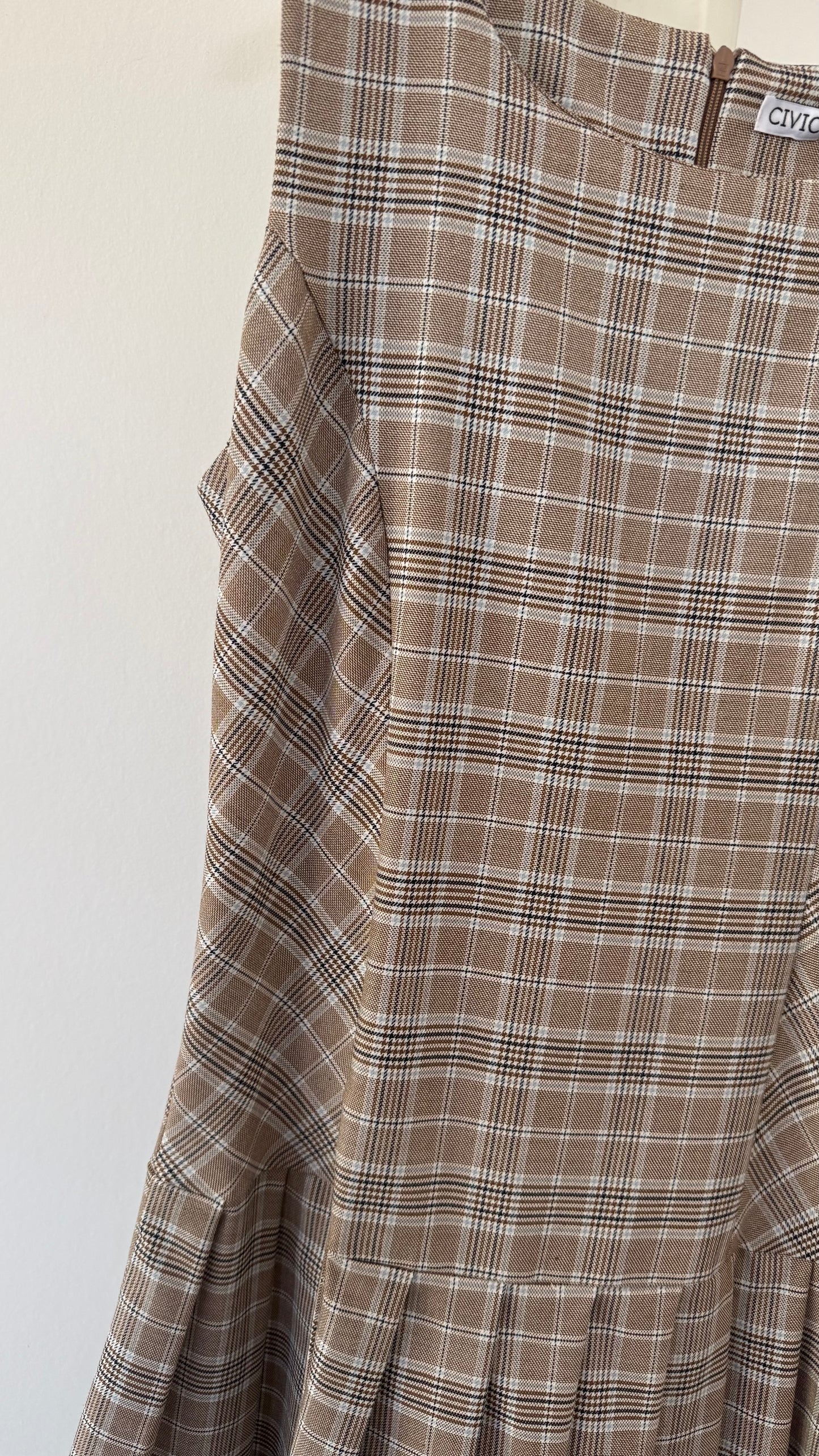 Dress Cornelia tartan grey (S/M)