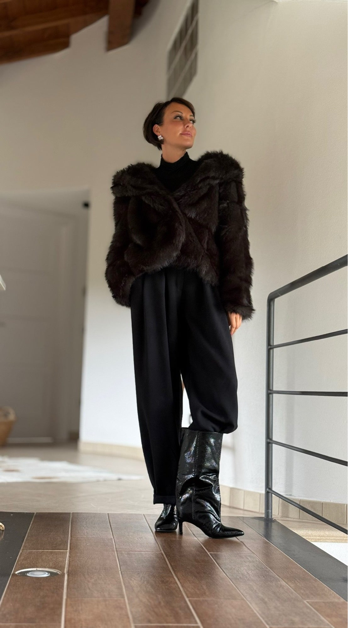 Coat Zita faux fur