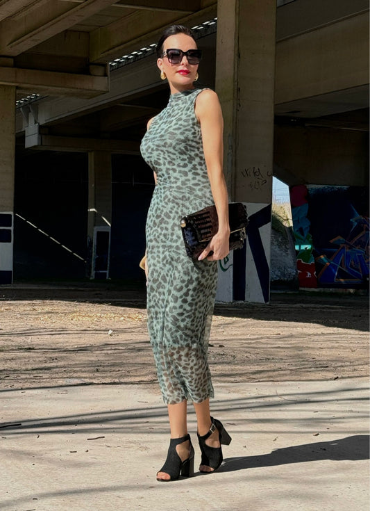 Dress leo verde