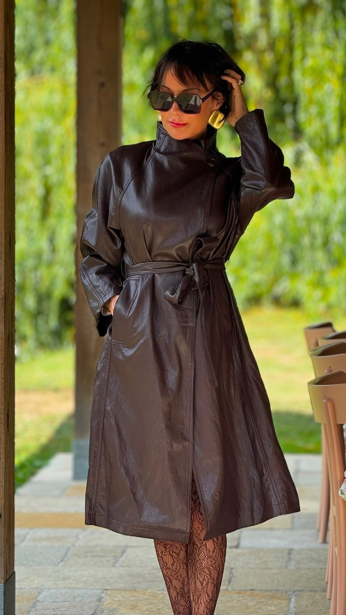 Coat Evita LL choco
