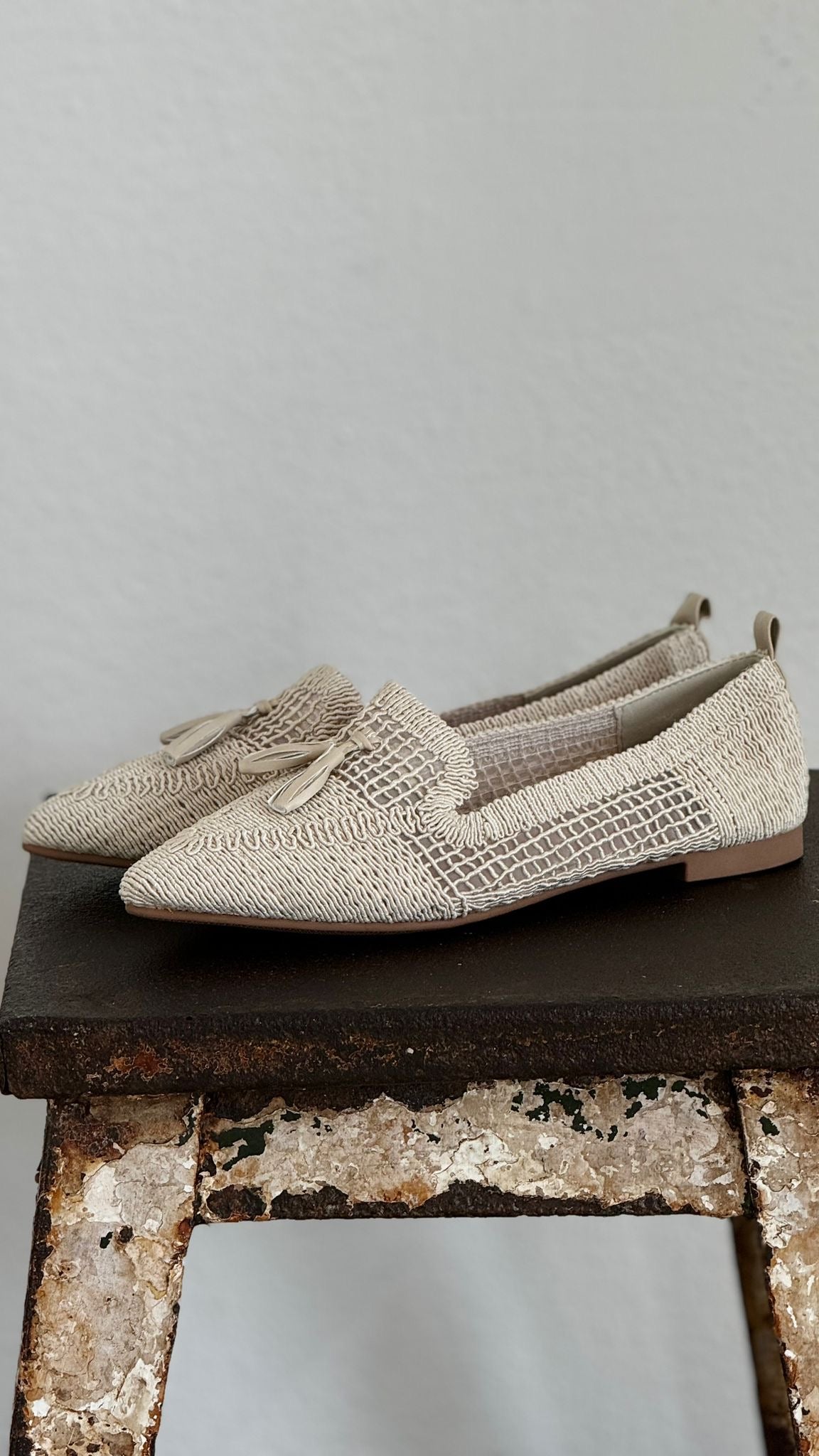Ballerin woven cream (maat 41)