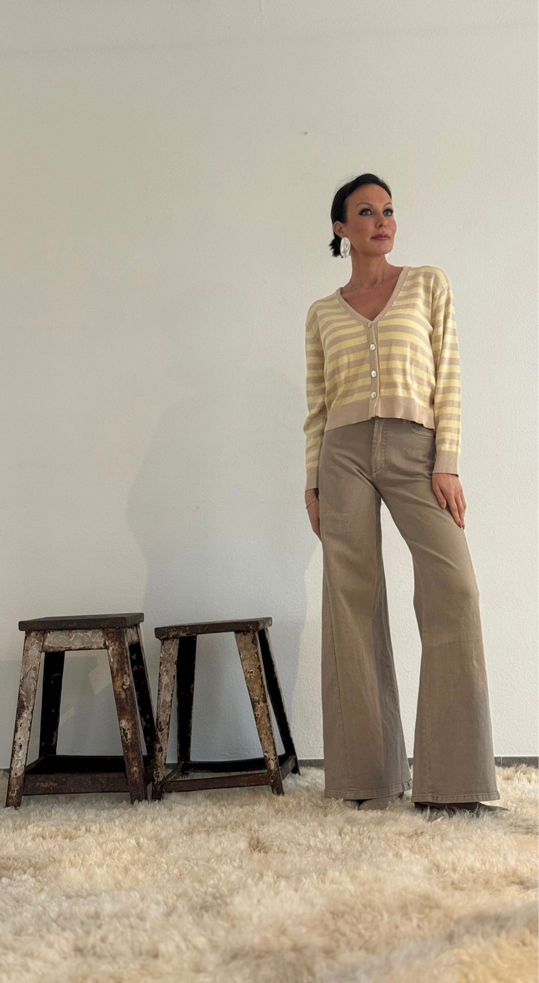 Gilet rayé ensoleillé