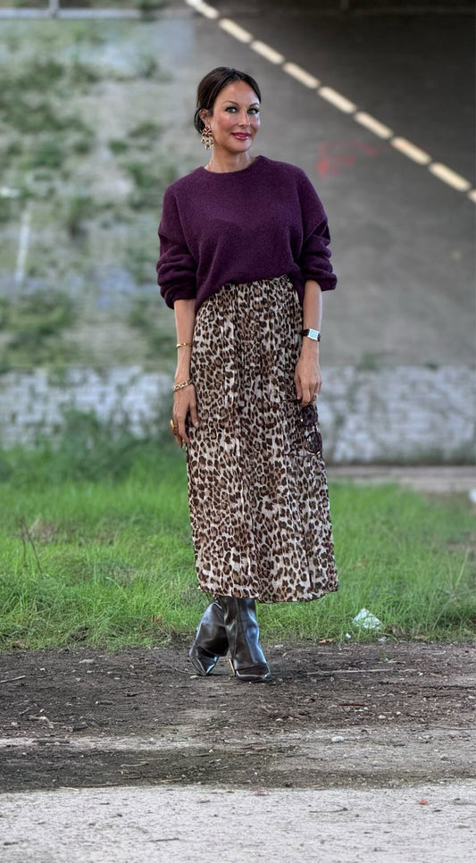 Pull Carlotta aubergine