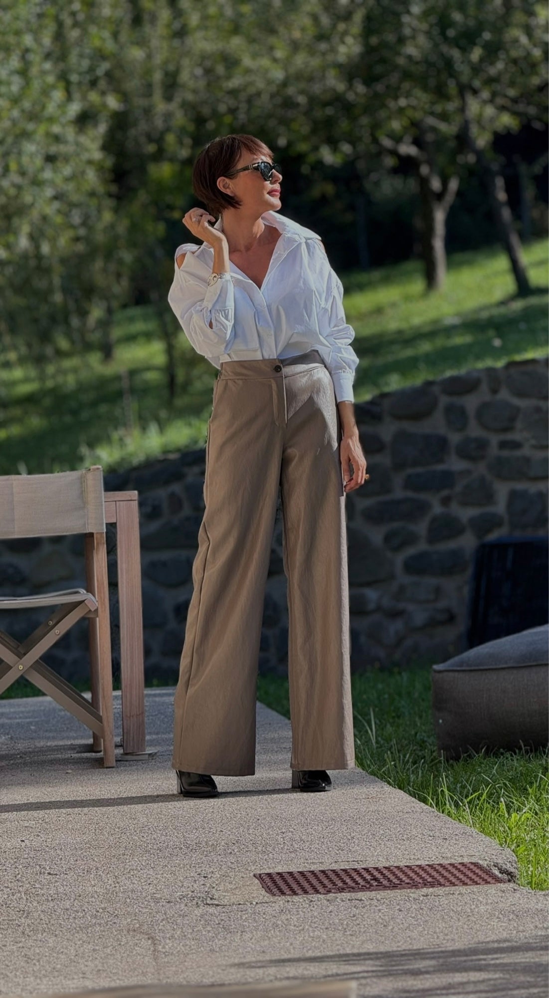 Pants Vero LL straight taupe