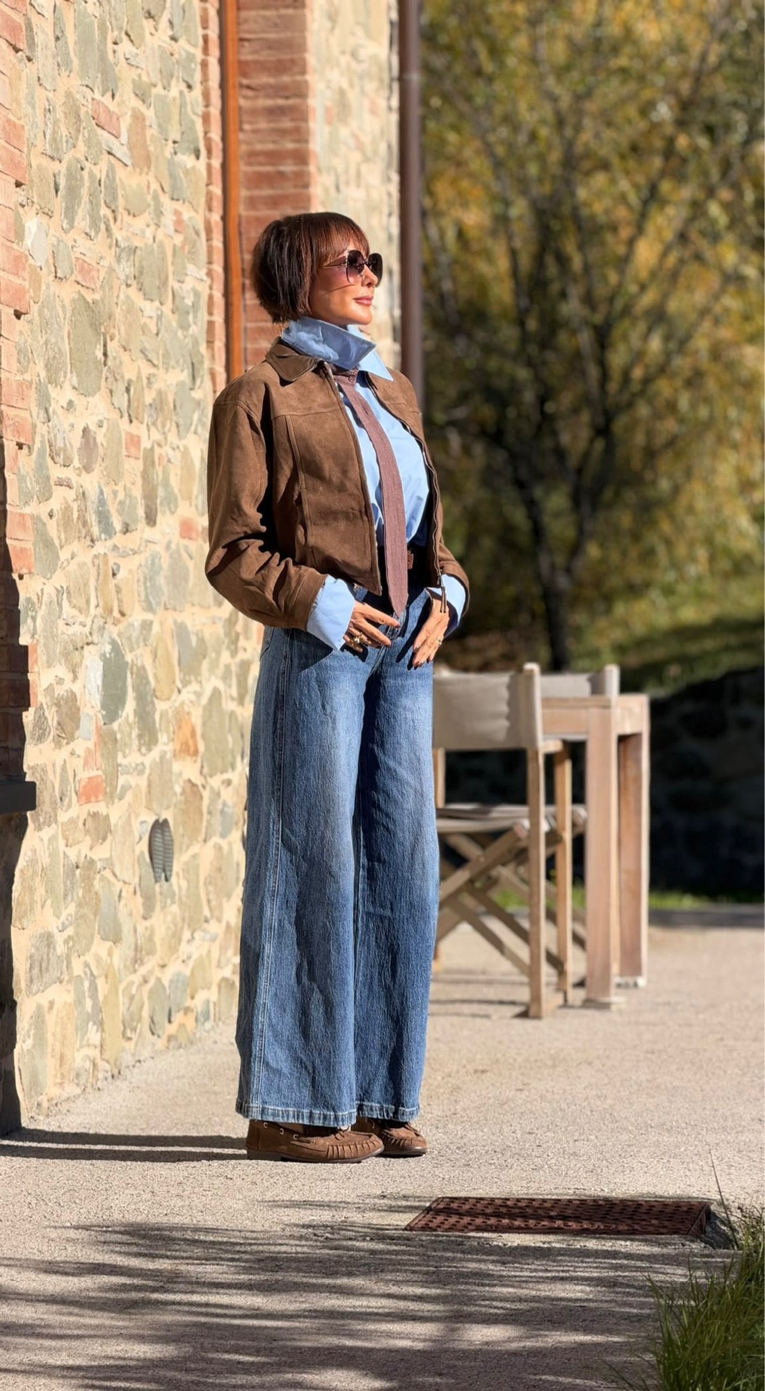 Jacket Leah daim look