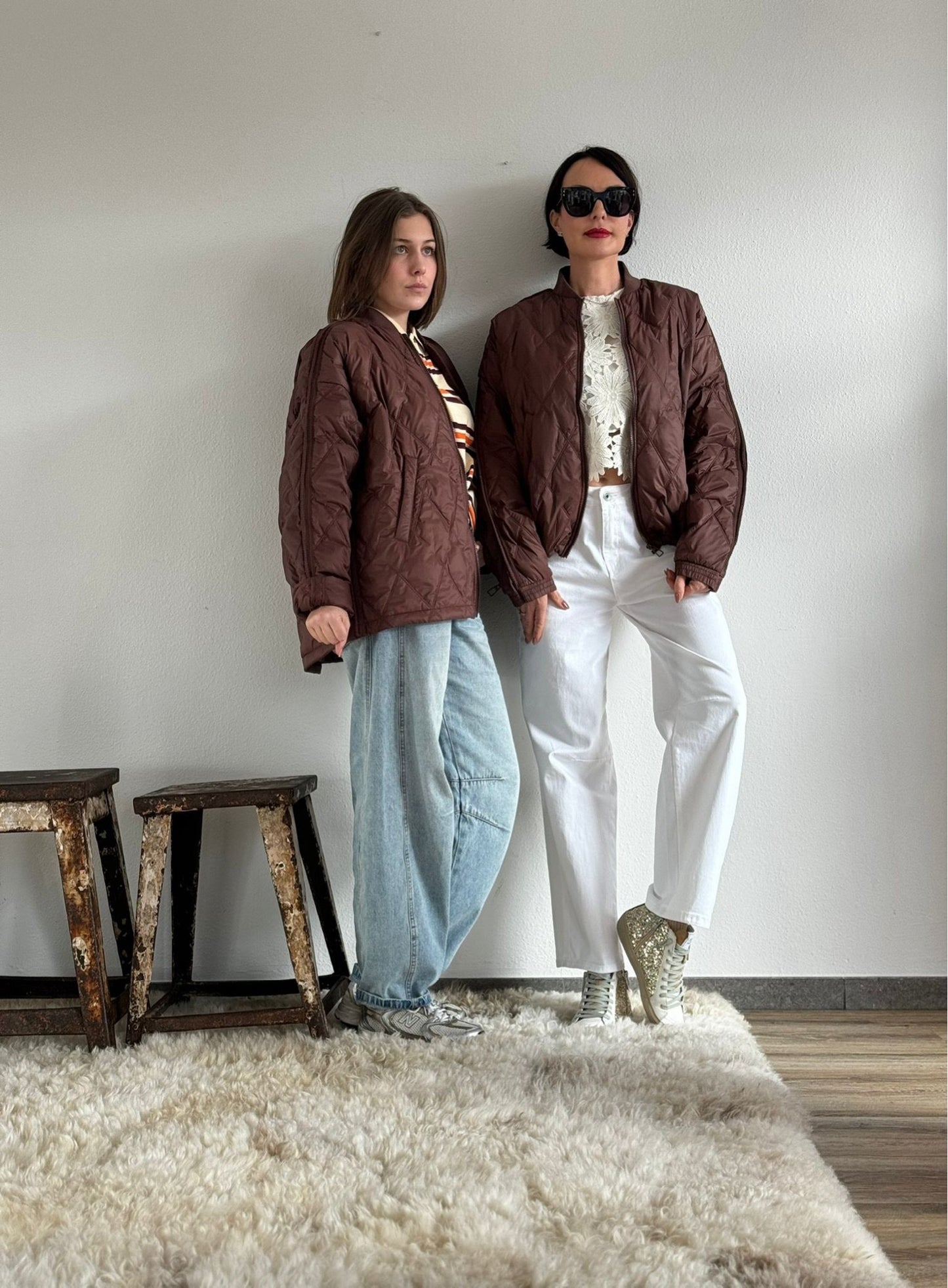 Bomber Justine marrone