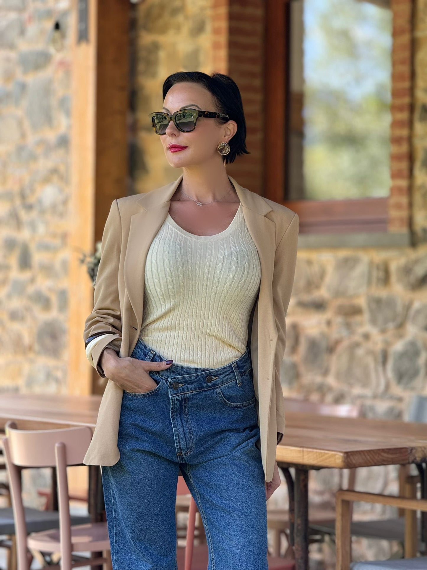 Blazer Automne Camel