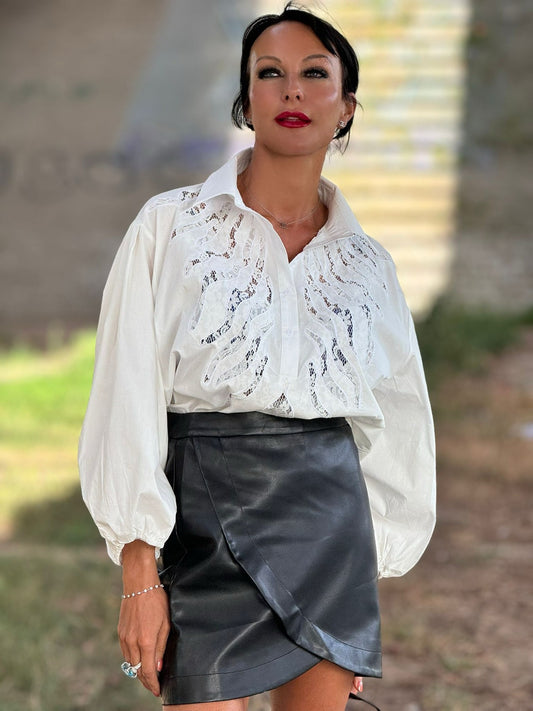 Blouse Lilith lace white