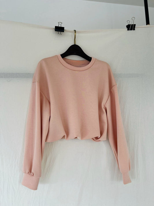 Tee Naomi cropped salmon