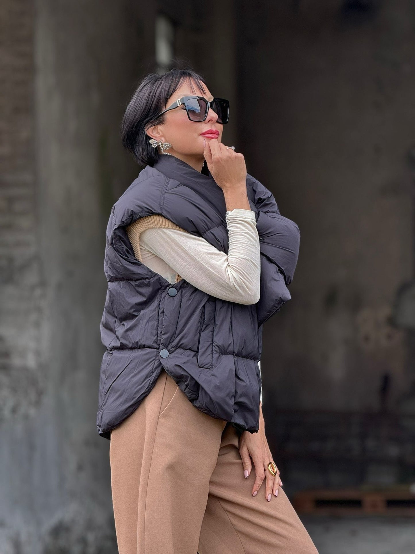 Puffer + scarf Rachel