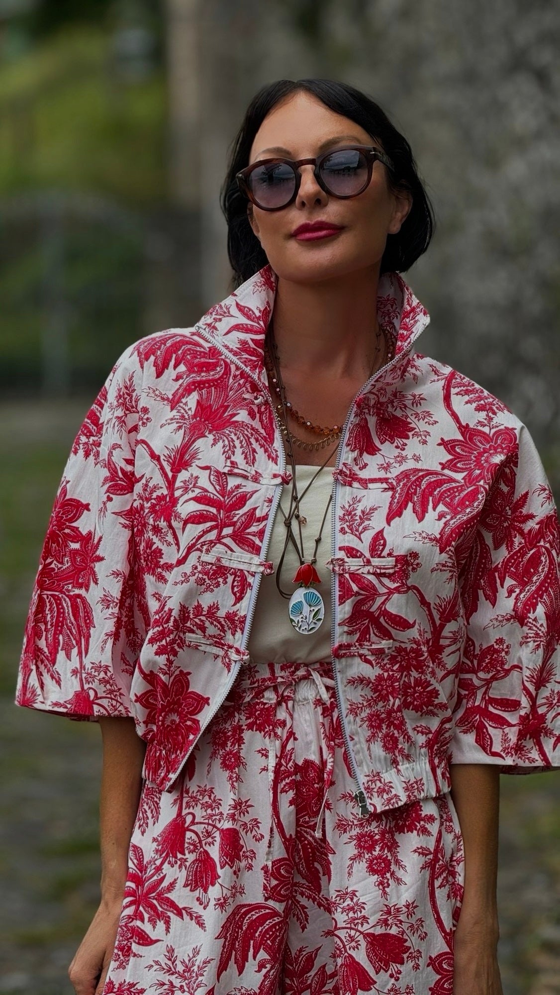 Jacket Ruby printed