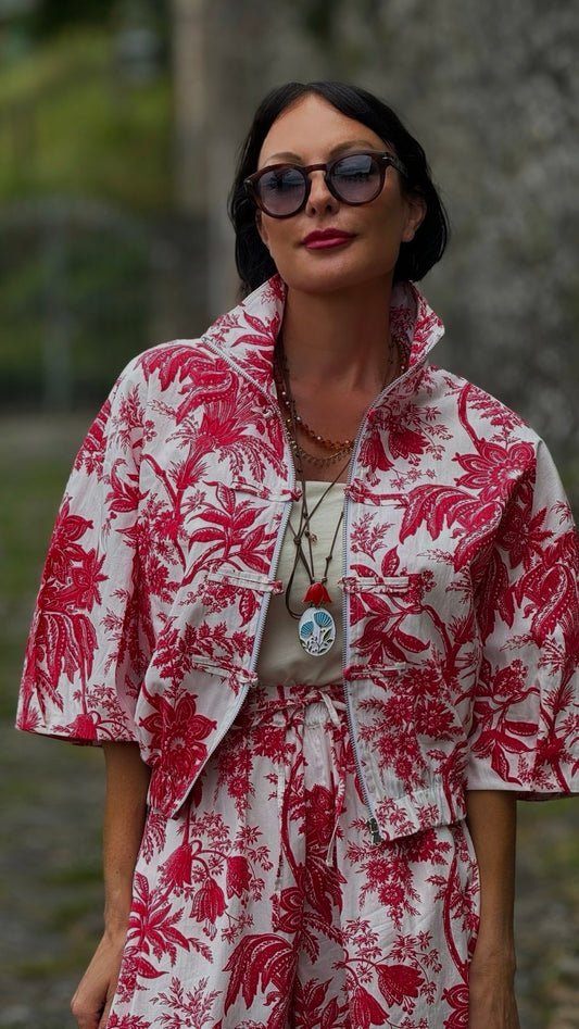 Jacket Ruby printed