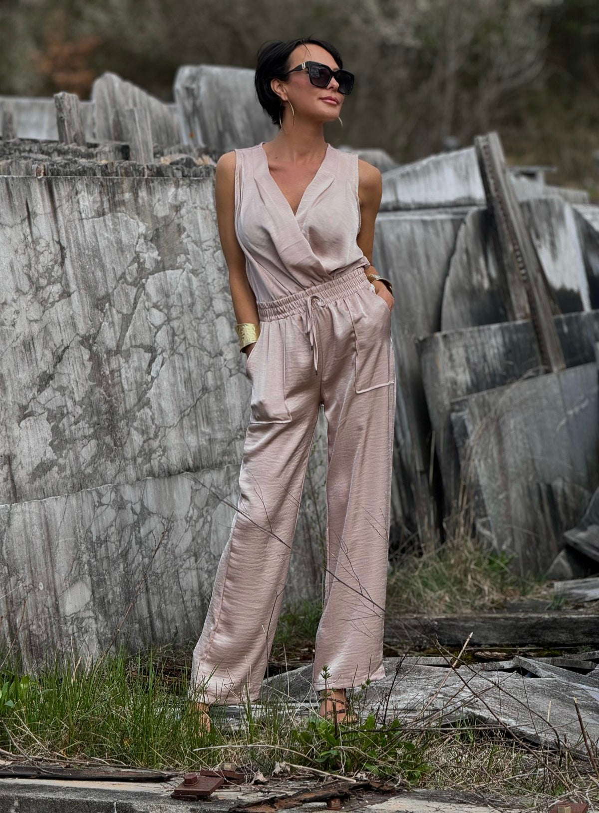 Combi Sirena satin pink