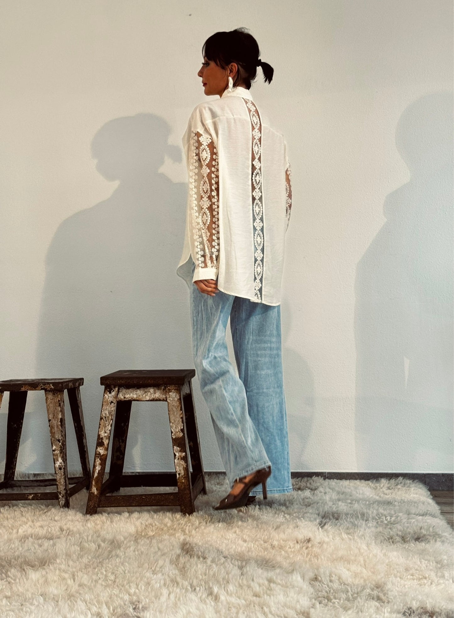 Blouse Suzy lace back