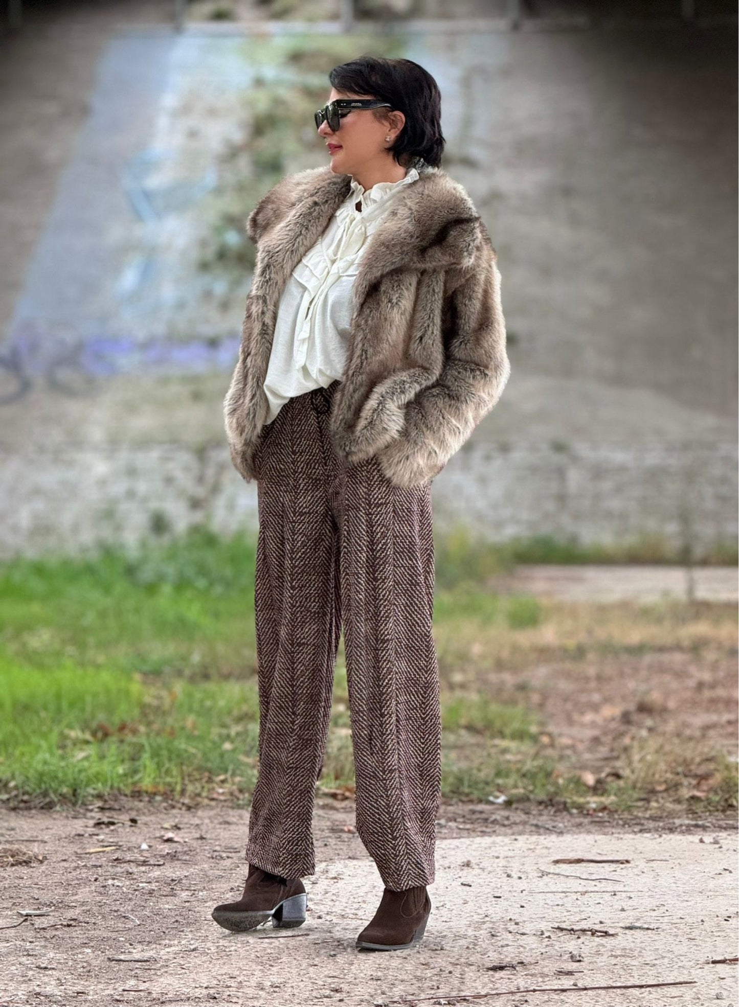 Clara faux fur coat