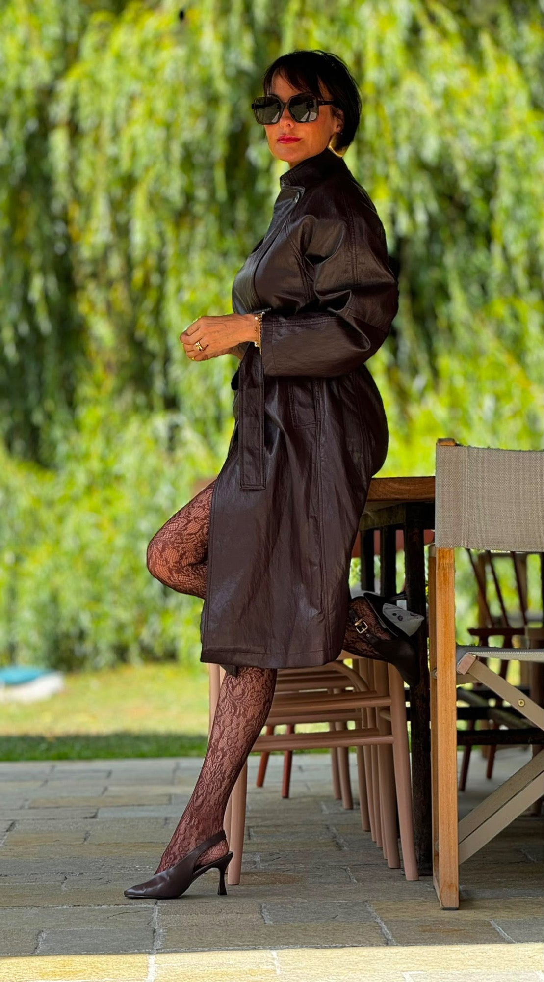 Coat Evita LL choco