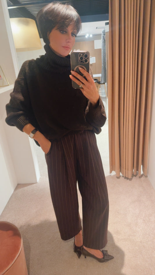 Pull collar Eveline choco