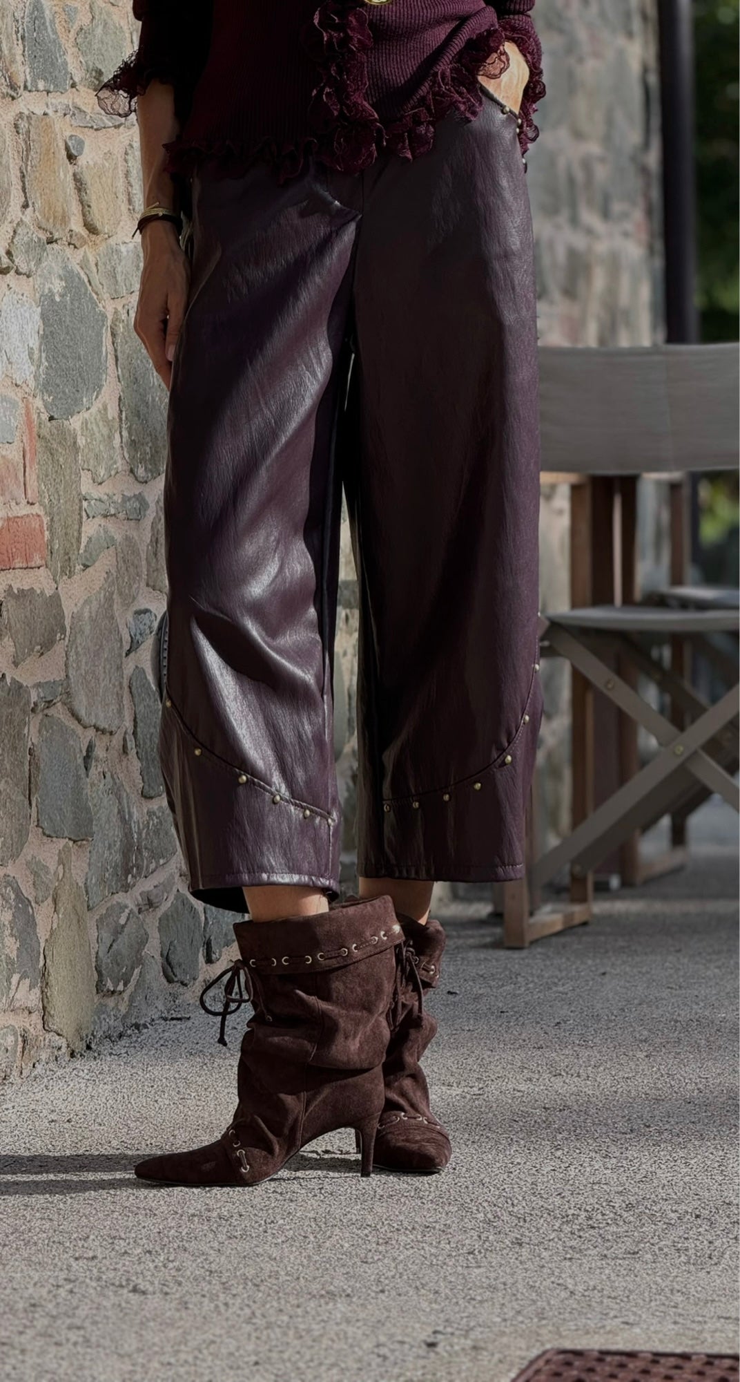 Pants Vero Aubergine