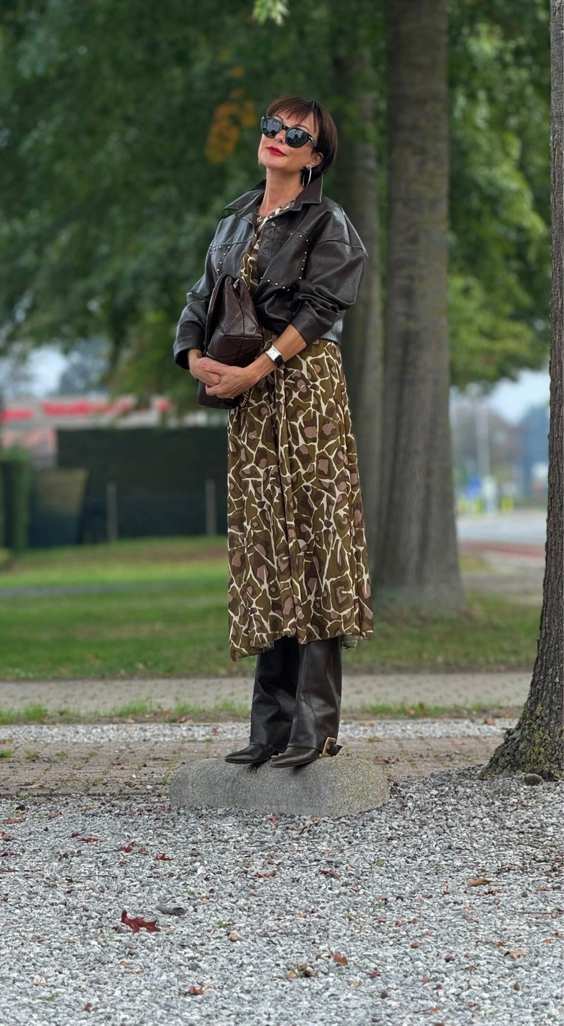 Veste Allegra clous chocolat