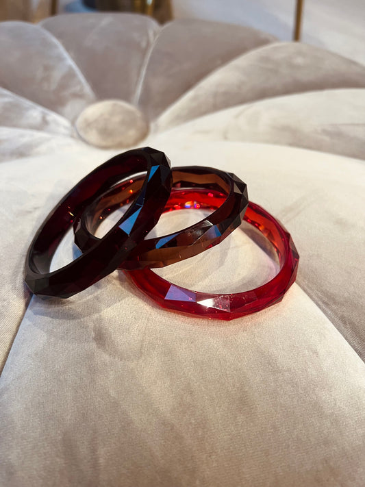 Bracelet trio burgundy