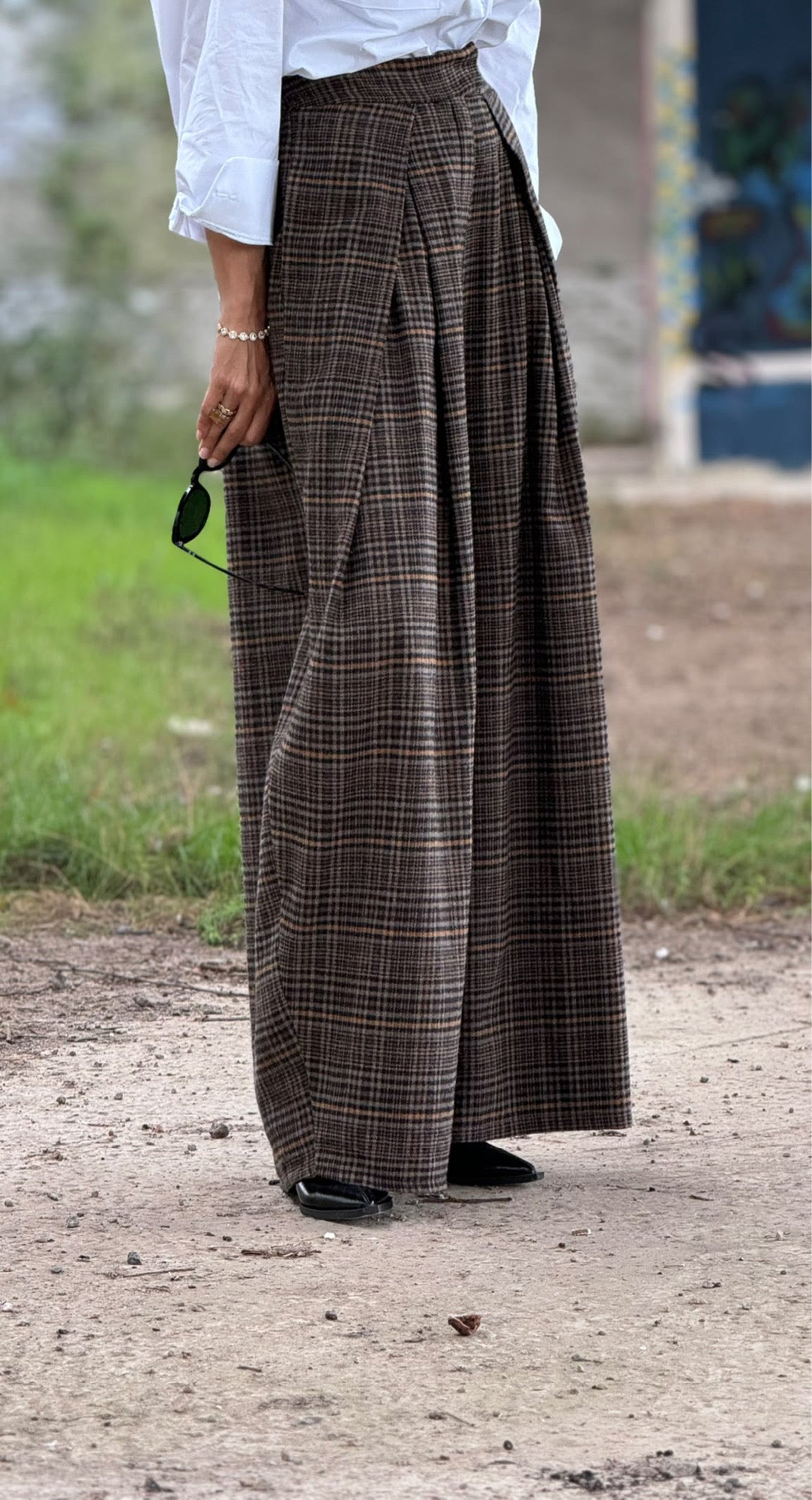 Pants Isola tartan camel