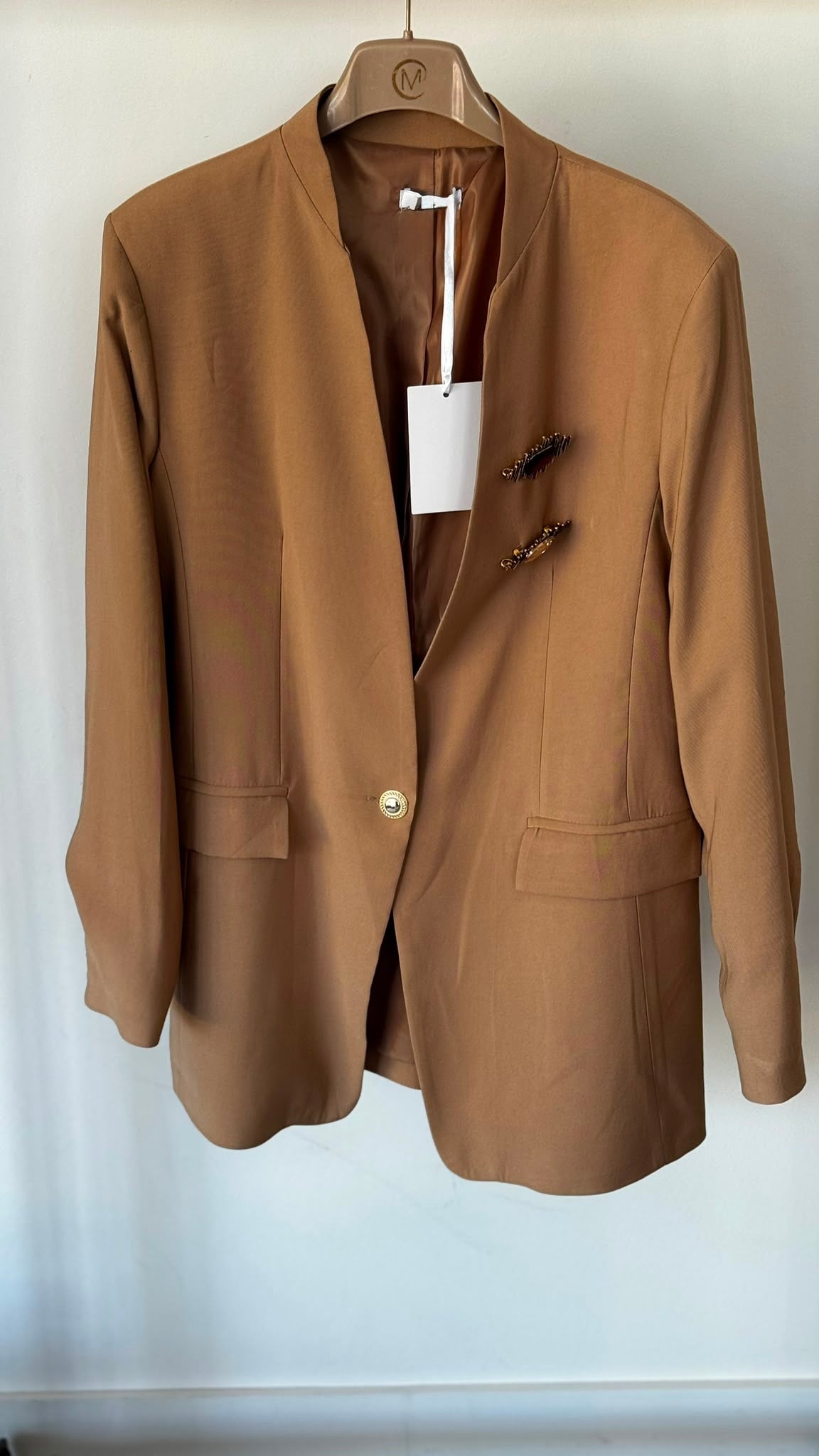 Blazer lilac camel