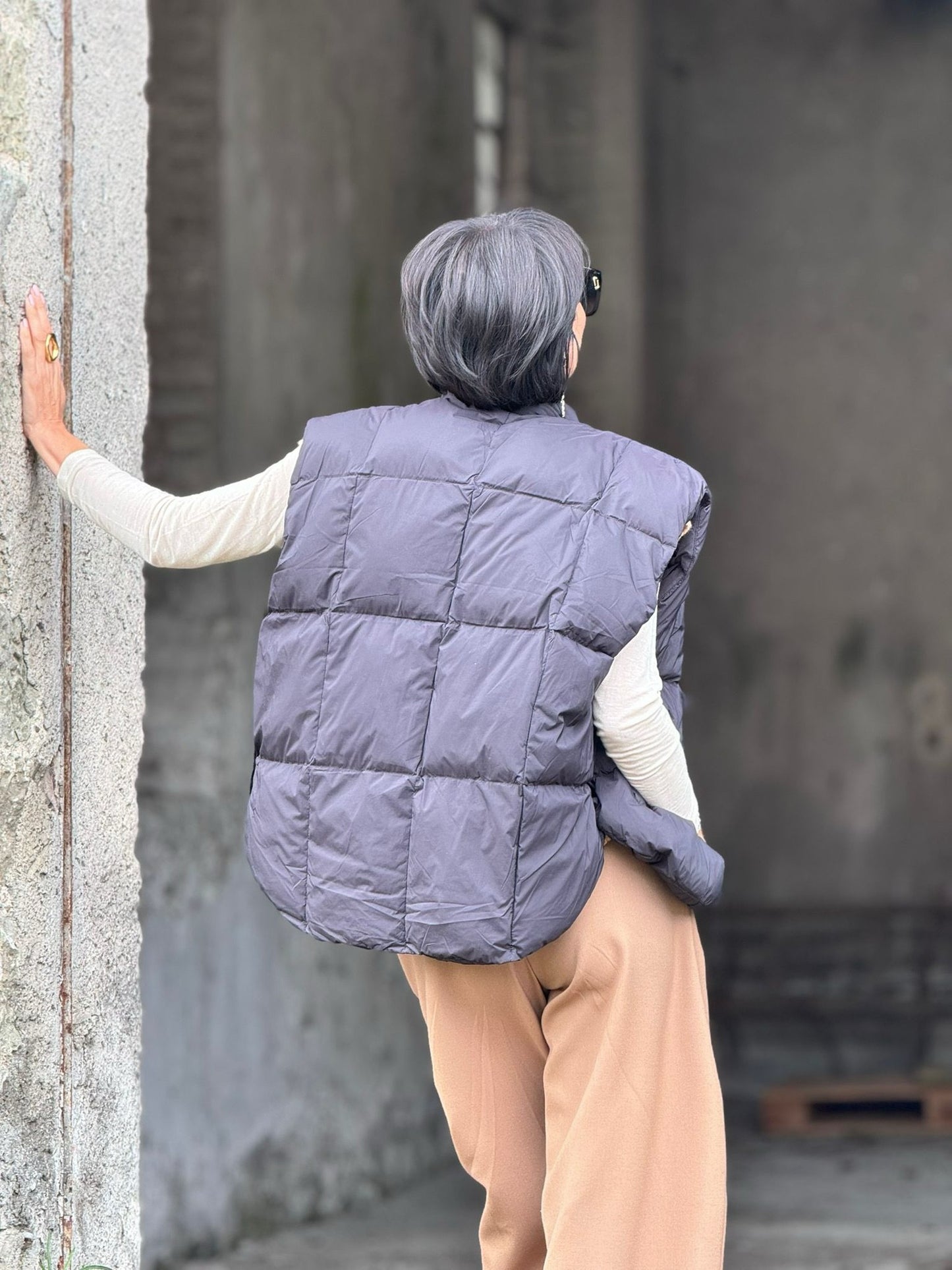 Puffer + scarf Rachel