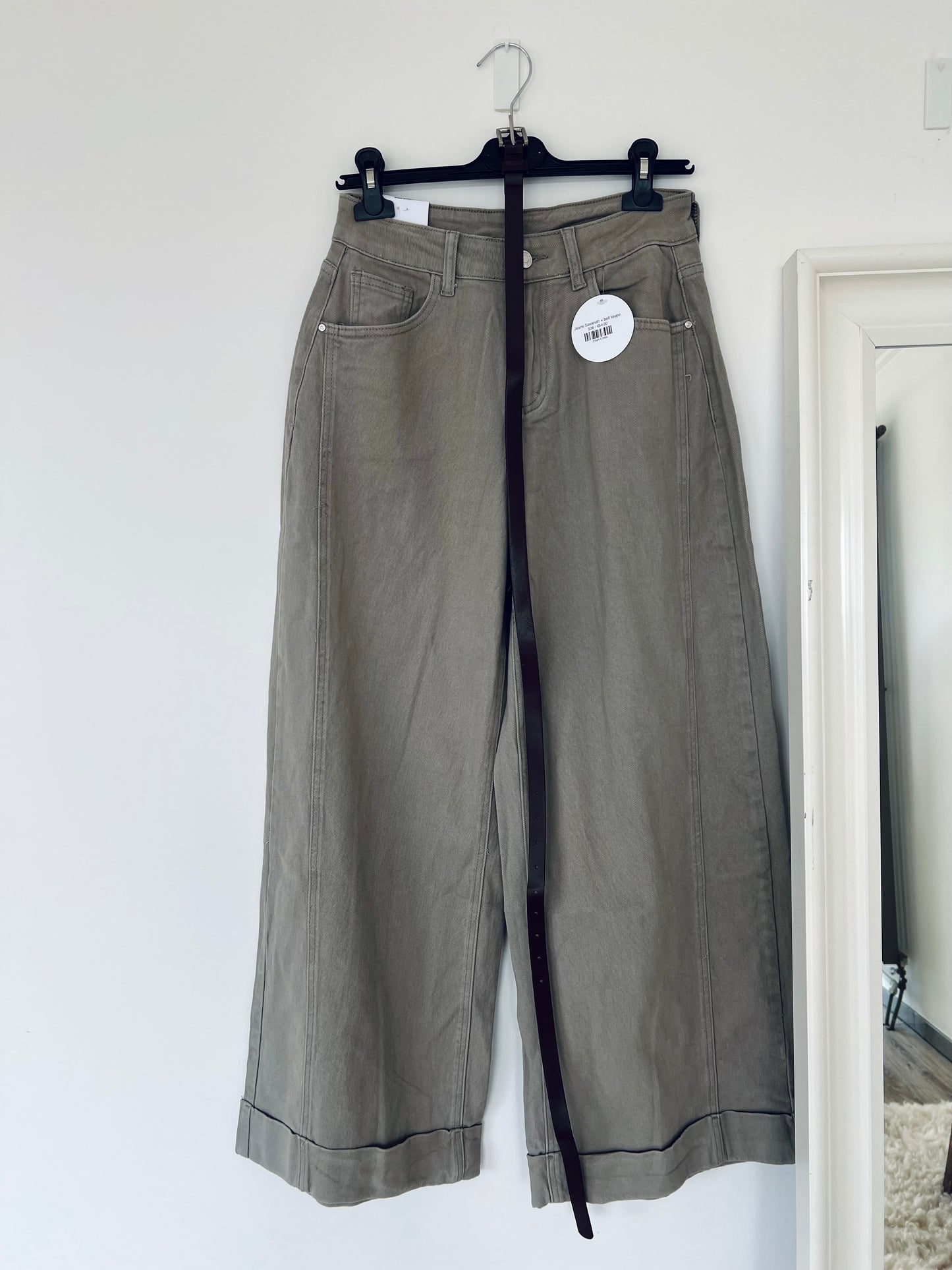 Jean Savannah + ceinture taupe