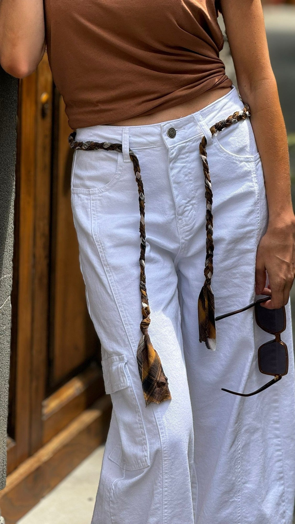 Jeans Suzy white + belt