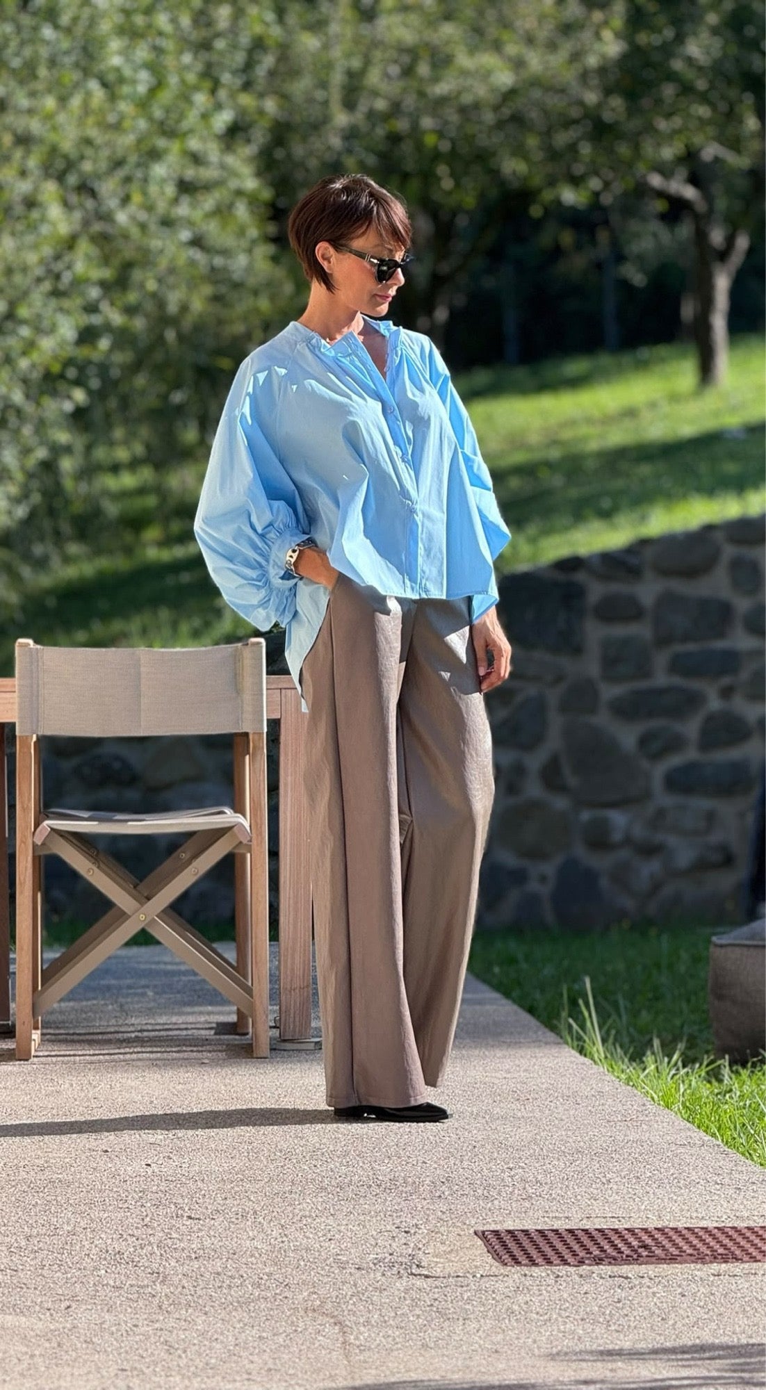 Blouse Vero wide blue