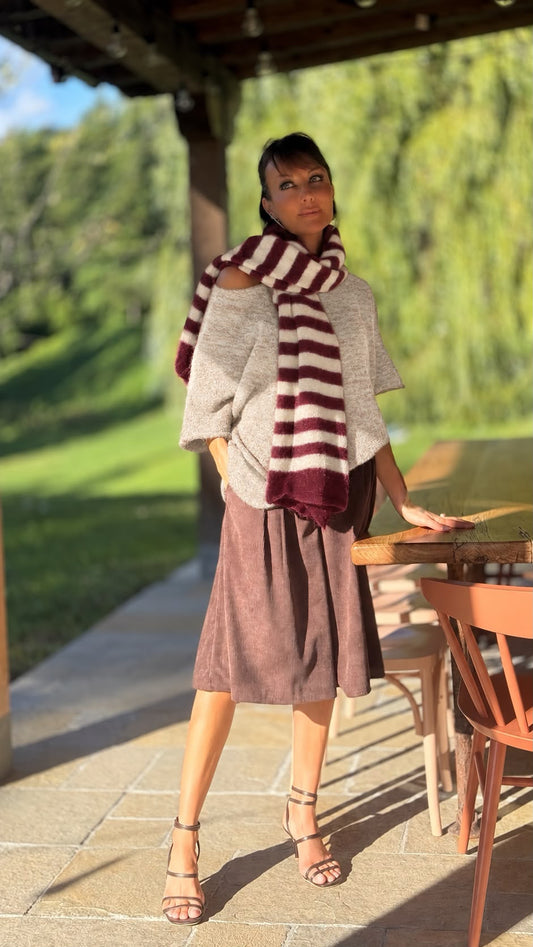 Scarf Bari striped