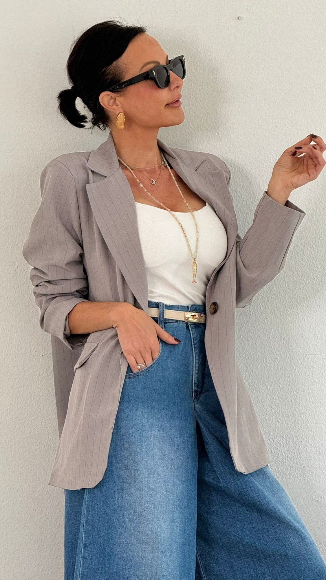 Jeans culotte blue
