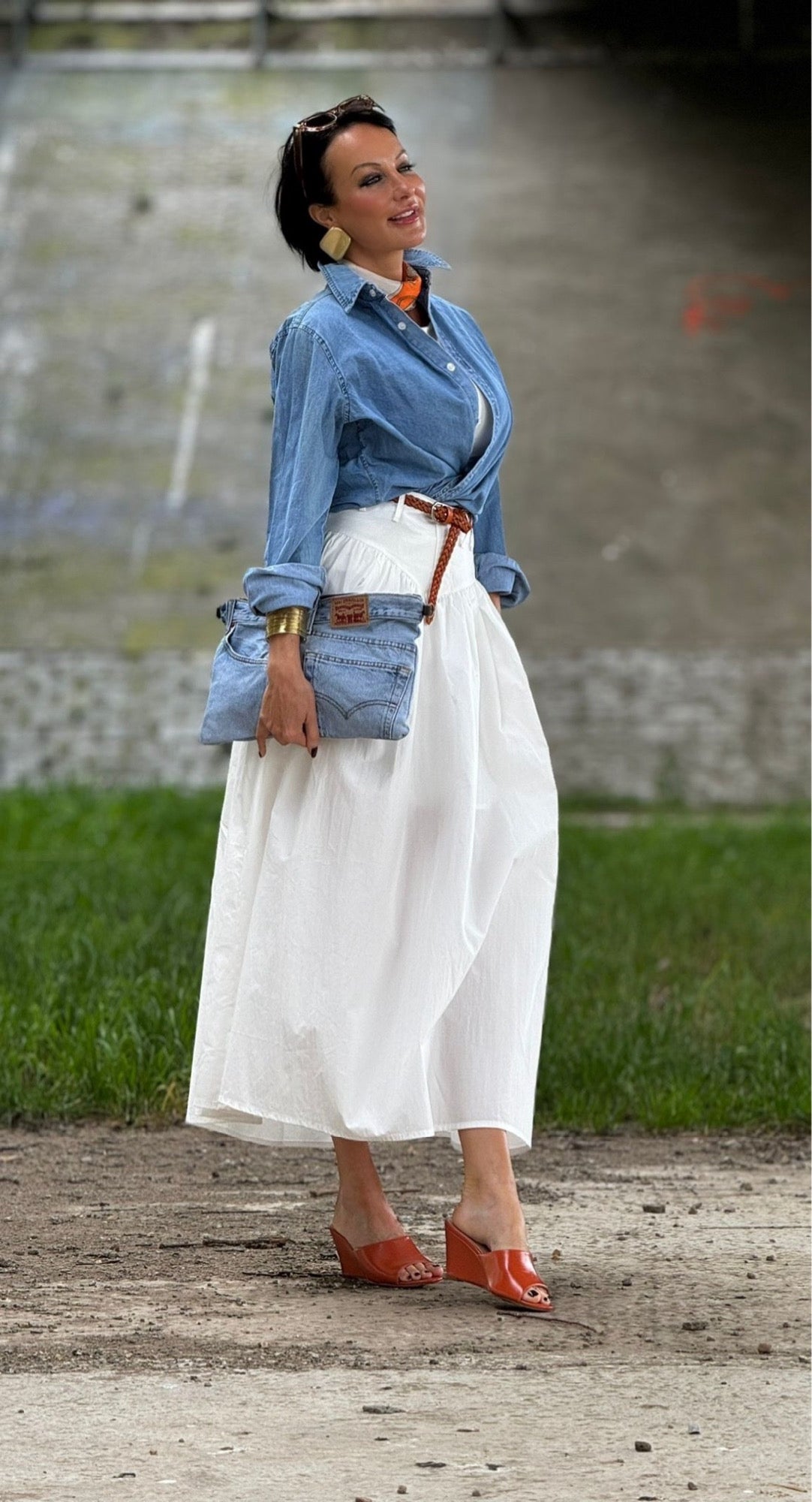 Marie cotton skirt + belt