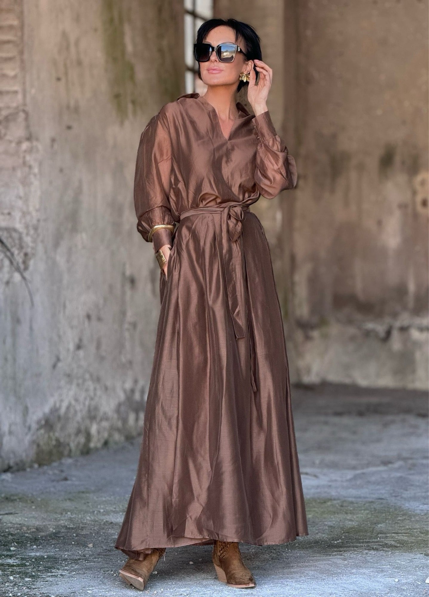 Skirt desert brown