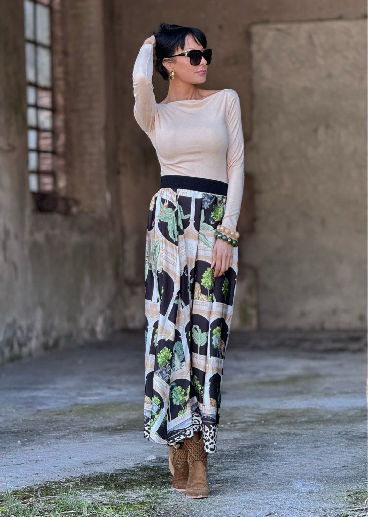 Skirt sierra printed