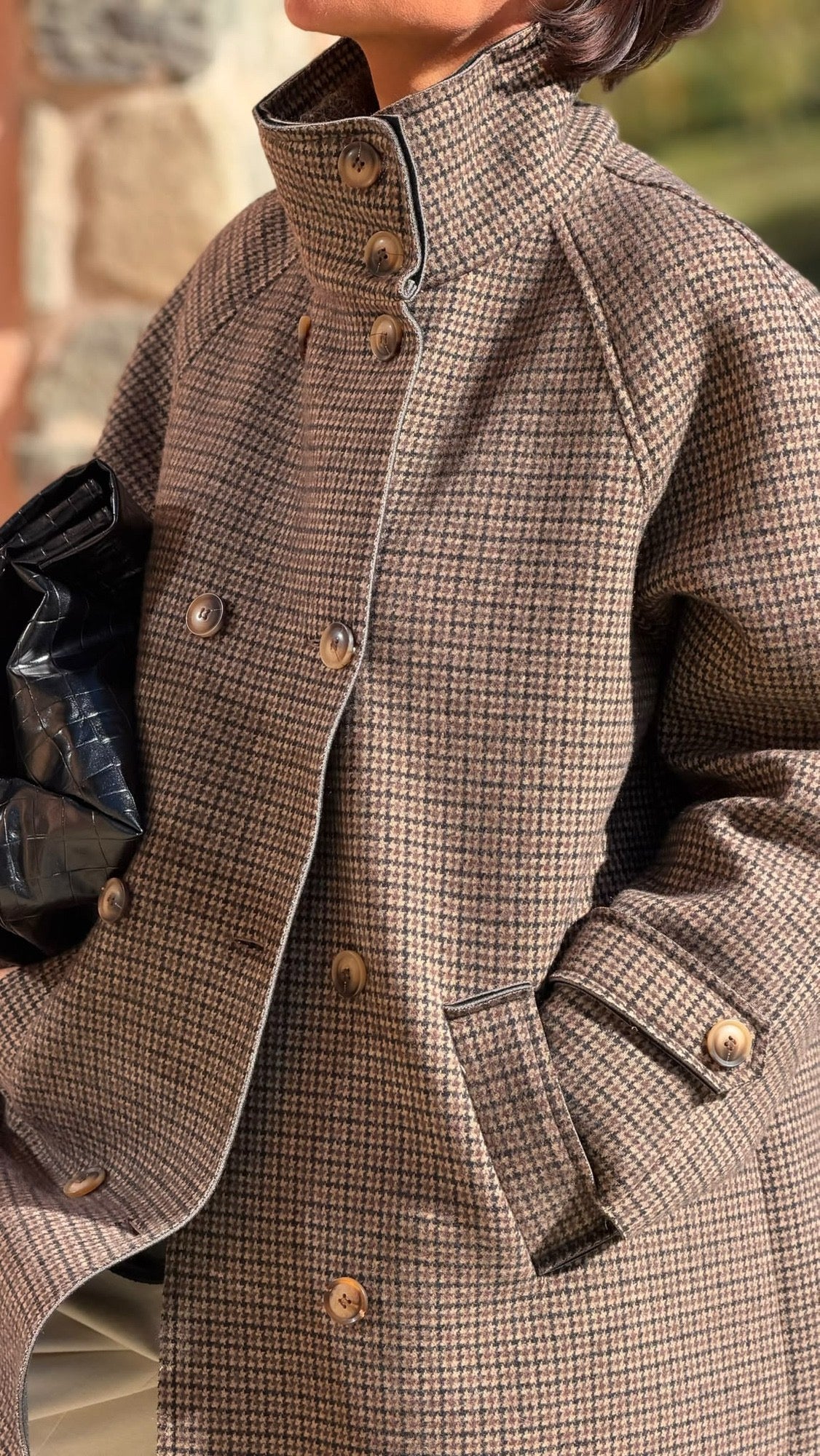 Coat Daimy tartan long