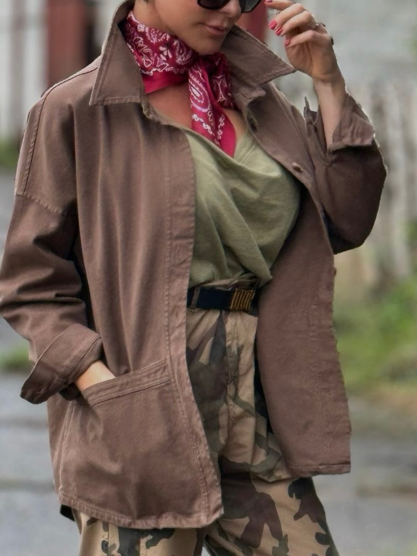 Jacket raw maronne